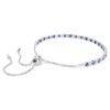 Matrix Tennis Bracelet Mixed Round Cuts, Blue, Rhodium Plated Matrix Tennis Bracelet Mixed Round Cuts, Blue, Rhodium Plated