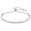 Matrix Tennis Bracelet Mixed Round Cuts, White, Rhodium Plated Matrix Tennis Bracelet Mixed Round Cuts, White, Rhodium Plated