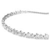 Matrix Tennis Bracelet Mixed Round Cuts, White, Rhodium Plated Matrix Tennis Bracelet Mixed Round Cuts, White, Rhodium Plated