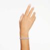 Matrix Tennis Bracelet Pear Cut, White, Rhodium Plated Matrix Tennis Bracelet Pear Cut, White, Rhodium Plated