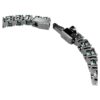 Matrix Tennis Bracelet Round Cut, Green, Ruthenium Plated Matrix Tennis Bracelet Round Cut, Green, Ruthenium Plated
