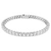 Matrix Tennis Bracelet Round Cut, White, Rhodium Plated Matrix Tennis Bracelet Round Cut, White, Rhodium Plated