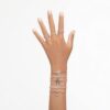 Matrix Tennis Bracelet Round Cut, White, Rose Gold-Tone Plated Matrix Tennis Bracelet Round Cut, White, Rose Gold-Tone Plated