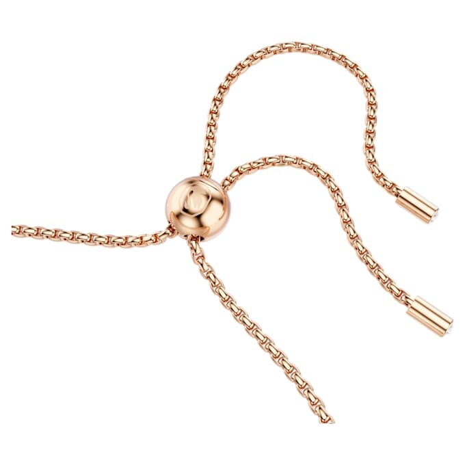 Matrix Tennis Bracelet Round Cut, White, Rose Gold-Tone Plated Matrix Tennis Bracelet Round Cut, White, Rose Gold-Tone Plated