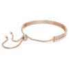 Matrix Tennis Bracelet Round Cut, White, Rose Gold-Tone Plated Matrix Tennis Bracelet Round Cut, White, Rose Gold-Tone Plated