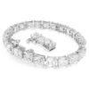 Matrix Tennis Bracelet White, Rhodium Plated Matrix Tennis Bracelet White, Rhodium Plated