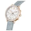 Matrix Tennis Chrono Watch Swiss Made, Leather Strap, Gray, Champagne Gold-Tone Finish Matrix Tennis Chrono Watch Swiss Made, Leather Strap, Gray, Champagne Gold-Tone Finish