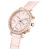 Matrix Tennis Chrono Watch Swiss Made, Leather Strap, Pink, Rose Gold-Tone Finish Matrix Tennis Chrono Watch Swiss Made, Leather Strap, Pink, Rose Gold-Tone Finish
