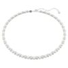 Matrix Tennis Necklace Crystal Pearl, Round Cut, White, Rhodium Plated Matrix Tennis Necklace Crystal Pearl, Round Cut, White, Rhodium Plated