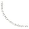 Matrix Tennis Necklace Crystal Pearl, Round Cut, White, Rhodium Plated Matrix Tennis Necklace Crystal Pearl, Round Cut, White, Rhodium Plated