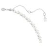 Matrix Tennis Necklace Crystal Pearl, Round Cut, White, Rhodium Plated Matrix Tennis Necklace Crystal Pearl, Round Cut, White, Rhodium Plated