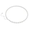 Matrix Tennis Necklace Crystal Pearl, Round Cut, White, Rhodium Plated Matrix Tennis Necklace Crystal Pearl, Round Cut, White, Rhodium Plated