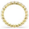 Matrix Vittore Band Ring Round Cut, White, Gold-Tone Plated Matrix Vittore Band Ring Round Cut, White, Gold-Tone Plated