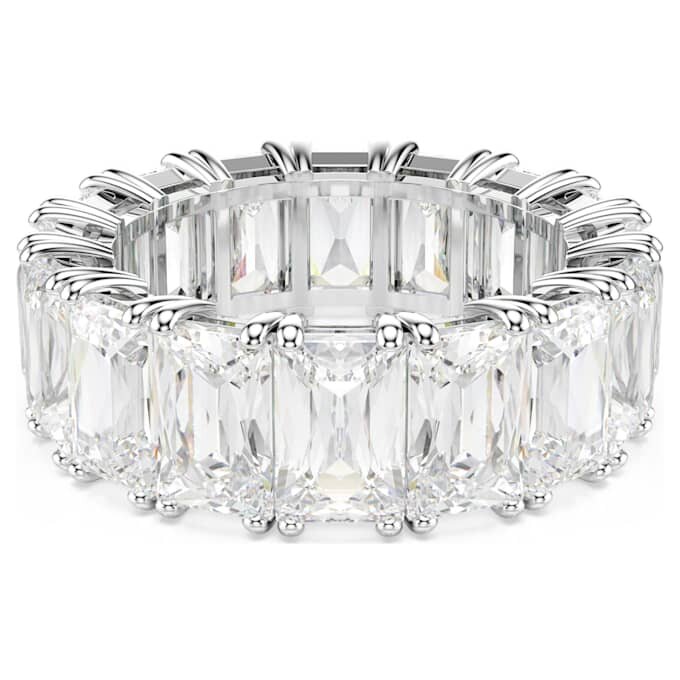 Matrix Vittore Ring Baguette Cut, White, Rhodium Plated Matrix Vittore Ring Baguette Cut, White, Rhodium Plated