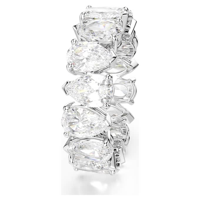 Matrix Vittore Ring Pear Cut, White, Silver-Tone Finish Matrix Vittore Ring Pear Cut, White, Silver-Tone Finish