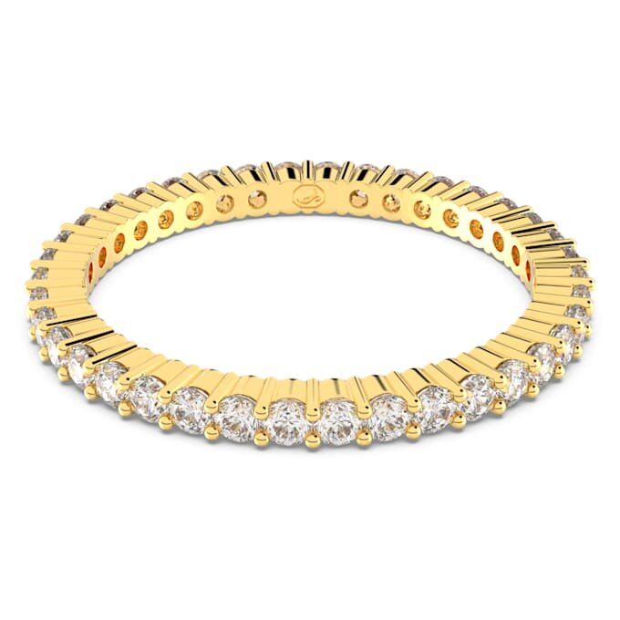 Matrix Vittore Ring Round Cut, White, Gold-Tone Finish Matrix Vittore Ring Round Cut, White, Gold-Tone Finish