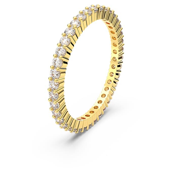 Matrix Vittore Ring Round Cut, White, Gold-Tone Finish Matrix Vittore Ring Round Cut, White, Gold-Tone Finish