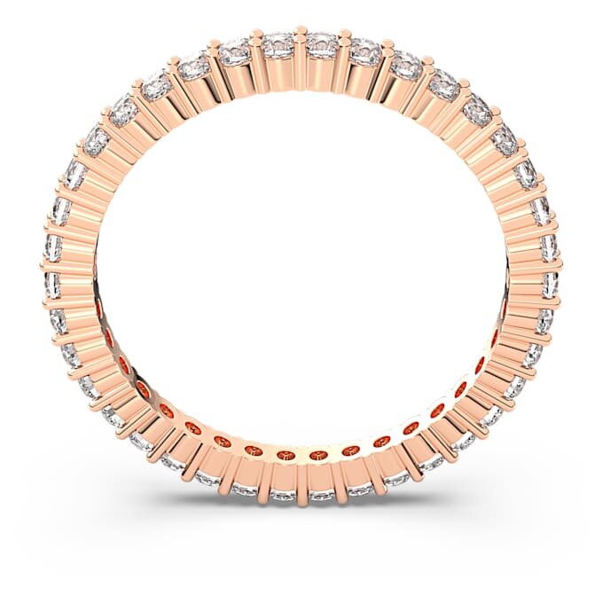 Matrix Vittore Ring Round Cut, White, Rose Gold-Tone Plated Matrix Vittore Ring Round Cut, White, Rose Gold-Tone Plated