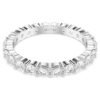 Matrix Vittore Ring Round Cut, White, Silver-Tone Finish Matrix Vittore Ring Round Cut, White, Silver-Tone Finish