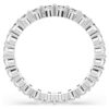 Matrix Vittore Ring Round Cut, White, Silver-Tone Finish Matrix Vittore Ring Round Cut, White, Silver-Tone Finish