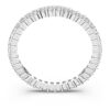 Matrix Vittore Ring Round Cut, White, Silver-Tone Finish Matrix Vittore Ring Round Cut, White, Silver-Tone Finish