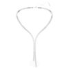 Matrix Y Necklace Round Cut, White, Rhodium Plated Matrix Y Necklace Round Cut, White, Rhodium Plated