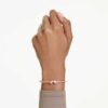 Mesmera Bangle Mixed Cuts, White, Rose Gold-Tone Plated Mesmera Bangle Mixed Cuts, White, Rose Gold-Tone Plated