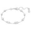 Mesmera Bracelet Mixed Cuts, Scattered Design, White, Rhodium Plated Mesmera Bracelet Mixed Cuts, Scattered Design, White, Rhodium Plated