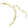 Mesmera Bracelet Mixed Cuts, White, Gold-Tone Plated Mesmera Bracelet Mixed Cuts, White, Gold-Tone Plated