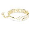 Mesmera Bracelet Mixed Cuts, White, Gold-Tone Plated Mesmera Bracelet Mixed Cuts, White, Gold-Tone Plated