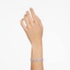 Mesmera Bracelet Mixed Cuts, White, Rhodium Plated Mesmera Bracelet Mixed Cuts, White, Rhodium Plated