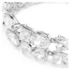 Mesmera Bracelet Mixed Cuts, White, Rhodium Plated Mesmera Bracelet Mixed Cuts, White, Rhodium Plated