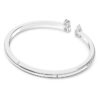 Mesmera Cuff Mixed Cuts, White, Rhodium Plated
