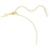 Mesmera Necklace Heart, White, Gold-Tone Plated Mesmera Necklace Heart, White, Gold-Tone Plated