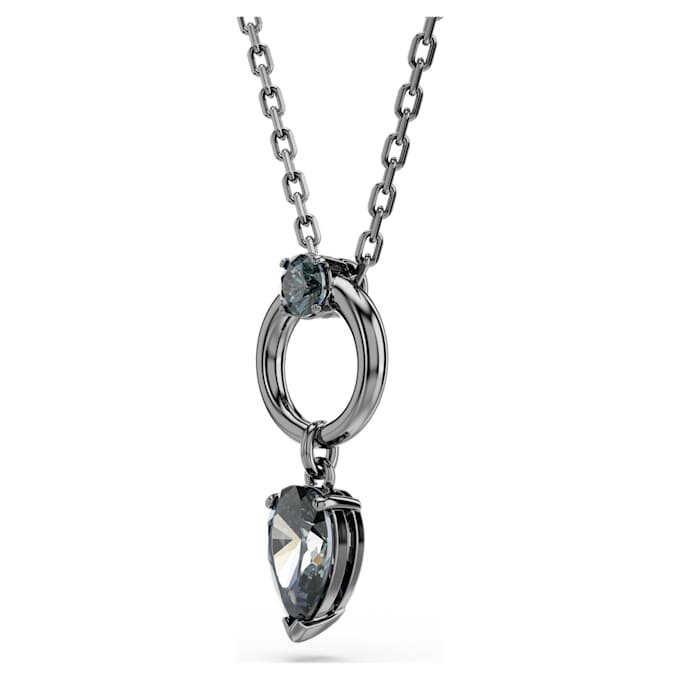 Mesmera Pendant Mixed Cuts, Gray, Ruthenium Plated Mesmera Pendant Mixed Cuts, Gray, Ruthenium Plated