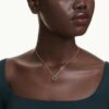 Mesmera Pendant Mixed Cuts, Green, Gold-Tone Plated Mesmera Pendant Mixed Cuts, Green, Gold-Tone Plated
