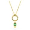 Mesmera Pendant Mixed Cuts, Green, Gold-Tone Plated Mesmera Pendant Mixed Cuts, Green, Gold-Tone Plated