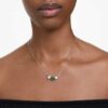 Mesmera Pendant Mixed Cuts, Green, Rhodium Plated Mesmera Pendant Mixed Cuts, Green, Rhodium Plated
