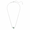 Mesmera Pendant Mixed Cuts, Green, Rhodium Plated Mesmera Pendant Mixed Cuts, Green, Rhodium Plated