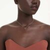 Mesmera Pendant Mixed Cuts, Red, Gold-Tone Plated Mesmera Pendant Mixed Cuts, Red, Gold-Tone Plated
