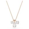 Mesmera Pendant Mixed Cuts, White, Rose Gold-Tone Plated Mesmera Pendant Mixed Cuts, White, Rose Gold-Tone Plated