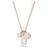 Mesmera Pendant Mixed Cuts, White, Rose Gold-Tone Plated Mesmera Pendant Mixed Cuts, White, Rose Gold-Tone Plated