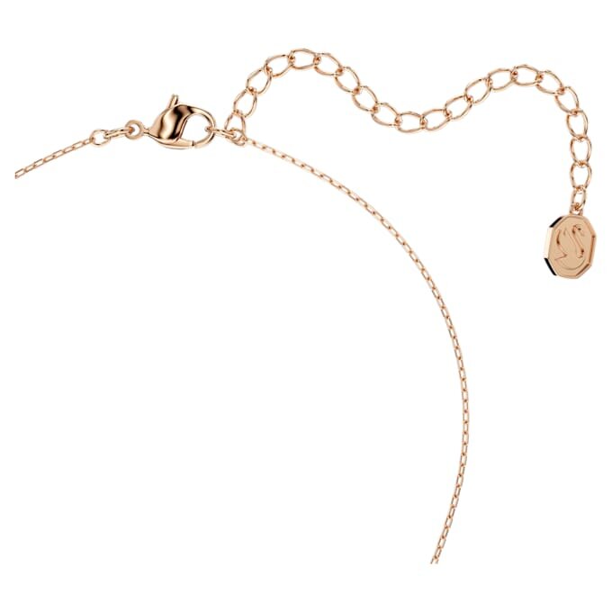 Mesmera Pendant Mixed Cuts, White, Rose Gold-Tone Plated Mesmera Pendant Mixed Cuts, White, Rose Gold-Tone Plated