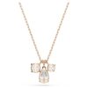 Mesmera Pendant Mixed Cuts, White, Rose Gold-Tone Plated Mesmera Pendant Mixed Cuts, White, Rose Gold-Tone Plated