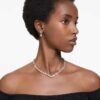 Mesmera Set Mixed Cuts, White, Rhodium Plated