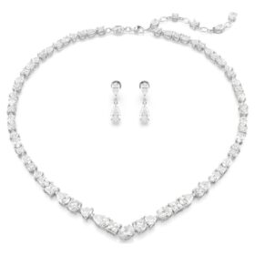 mesmera set mixed cuts white rhodium plated 2 280x280 - Mesmera Set Mixed Cuts, White, Rhodium Plated