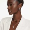 Mesmera Set Pear Cut, Round Cut, White, Rhodium Plated Mesmera Set Pear Cut, Round Cut, White, Rhodium Plated
