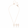 Mesmera Set Pear Cut, Round Cut, White, Rose Gold-Tone Plated Mesmera Set Pear Cut, Round Cut, White, Rose Gold-Tone Plated