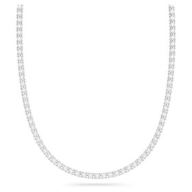 Millenia Belt Square Cut, White, Rhodium Plated