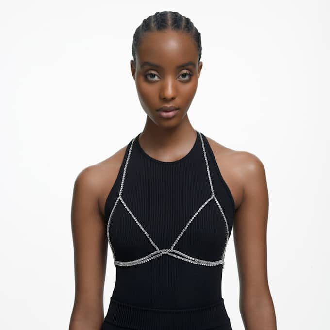 Millenia Body Chain Round Cut, White, Rhodium Plated Millenia Body Chain Round Cut, White, Rhodium Plated